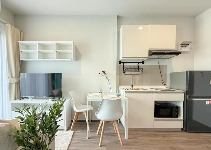 New 1-bedroom For Rent 0 Meters From Bts Wutthakat Appartement Bangkok
