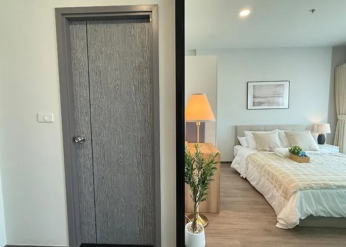 Appartement New 1-bedroom For Rent 0 Meters From Bts Wutthakat *