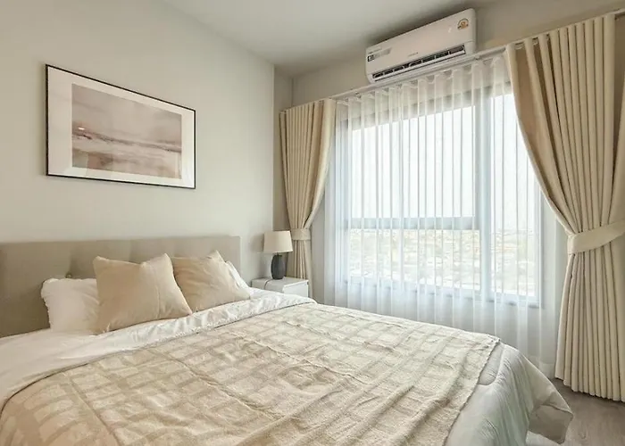 Appartement New 1-bedroom For Rent 0 Meters From Bts Wutthakat *