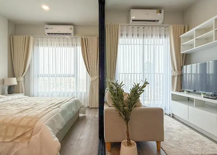 New 1-bedroom For Rent 0 Meters From Bts Wutthakat * Bangkok